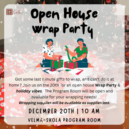 Wrap Party Open House