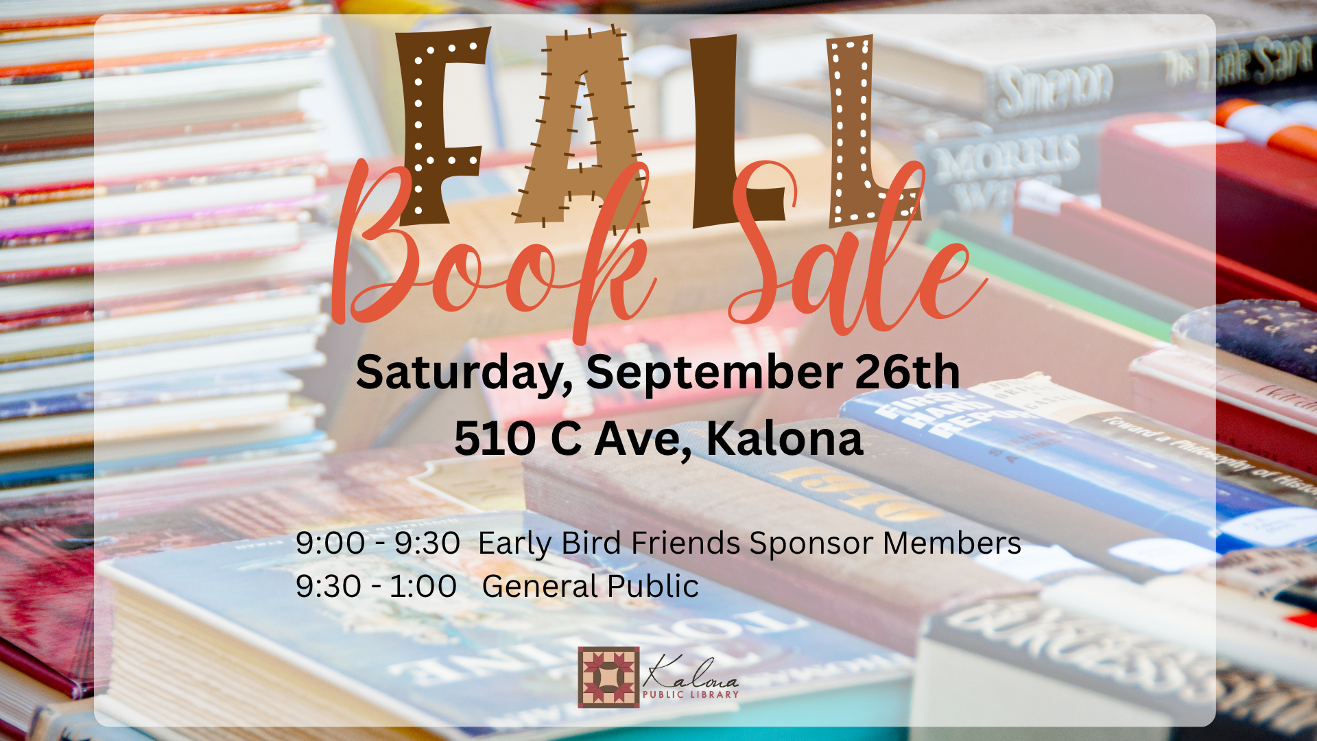 Fall Book Sale