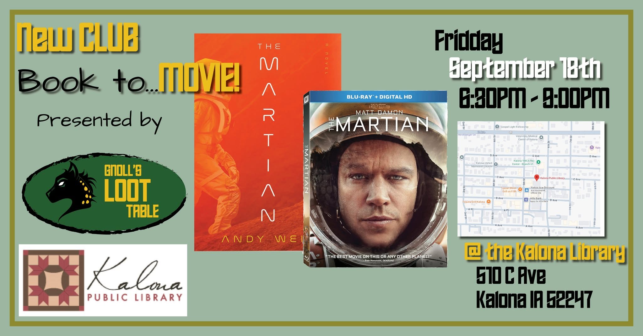 Book to... MOVIE: The Martian