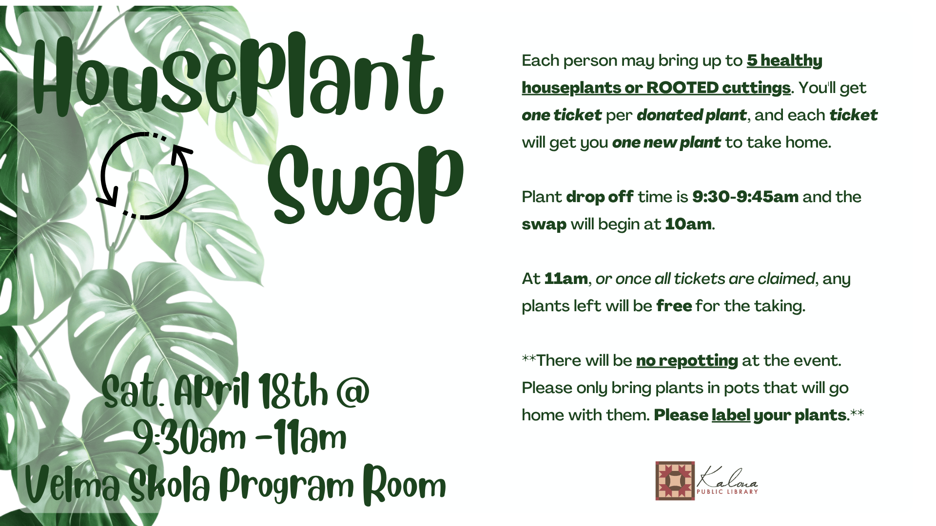 Spring House Plant Swap