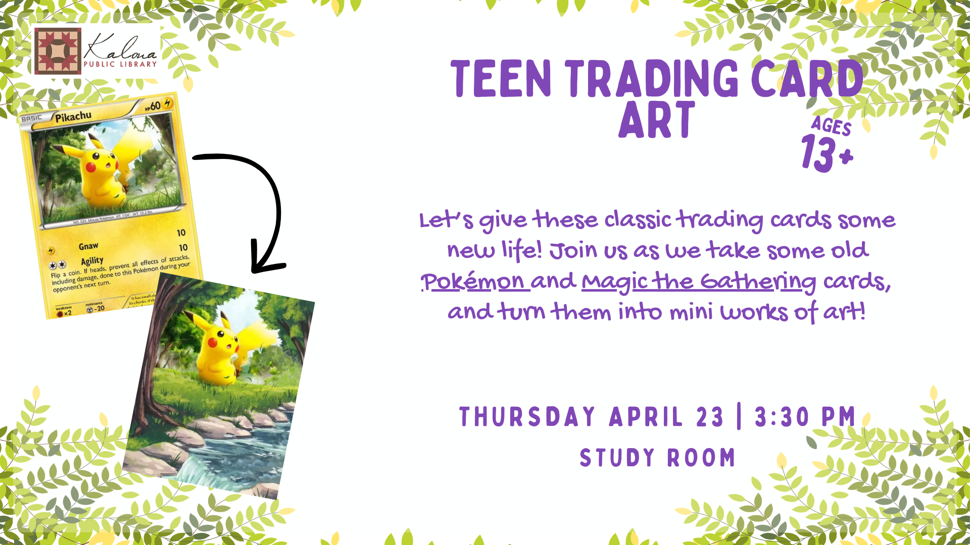 Teen Trading Card Art